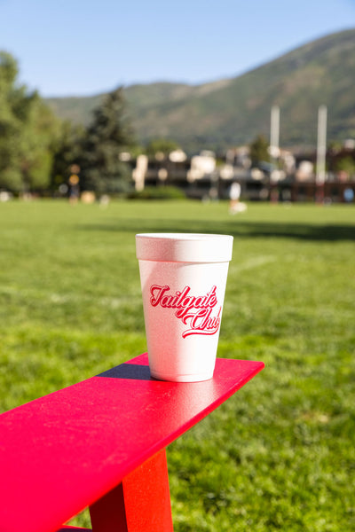 Tailgate Club Styrofoam Cups - Red