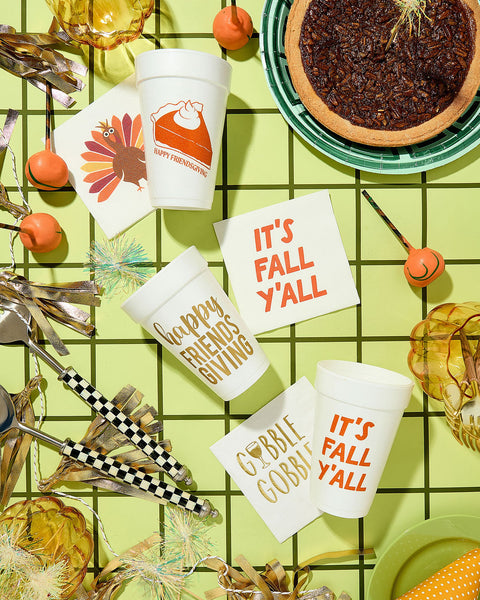 Fall Thanksgiving Cups and Napkins