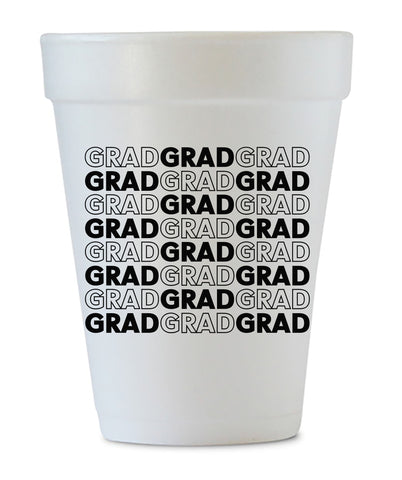 graduation styrofoam cups