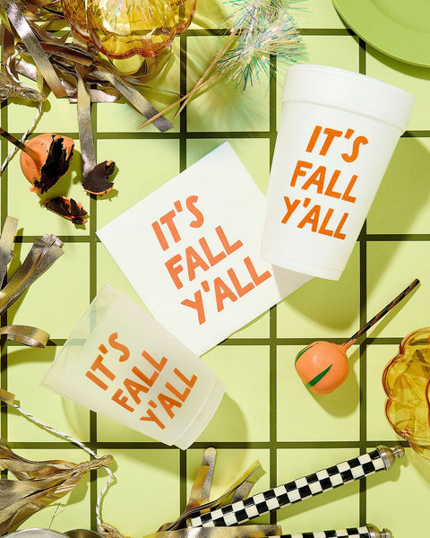 It's Fall Yall Cups and Napkins