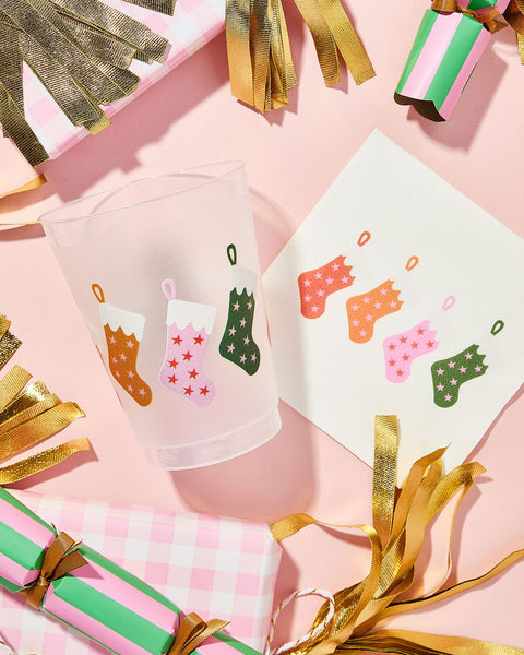 christmas stocking cocktail napkins