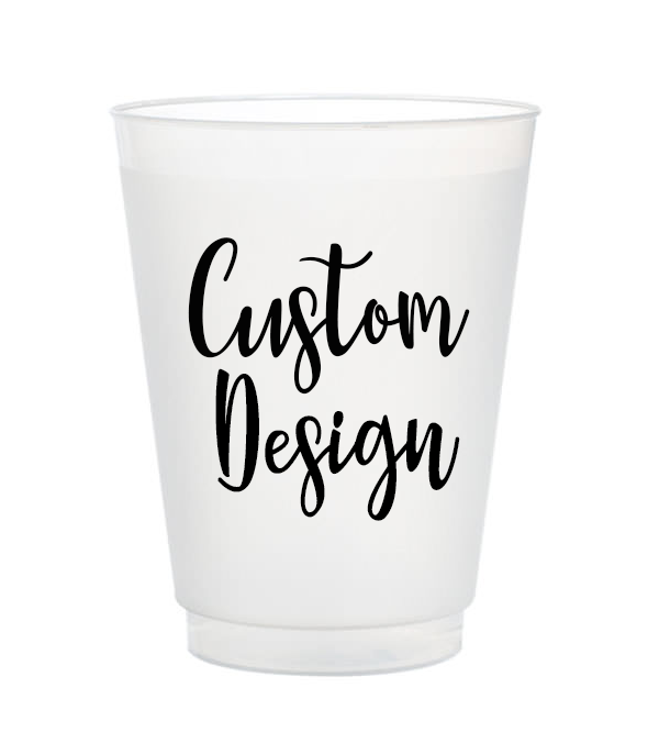 12oz Custom Frosted Cups  Custom Event Decor 