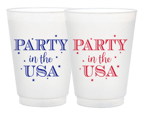 party in the USA cups