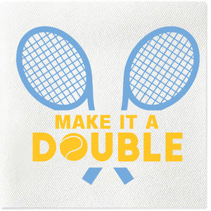 make it a double tennis napkins