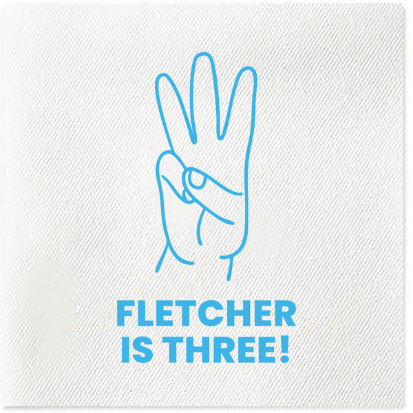 3rd birthday napkins