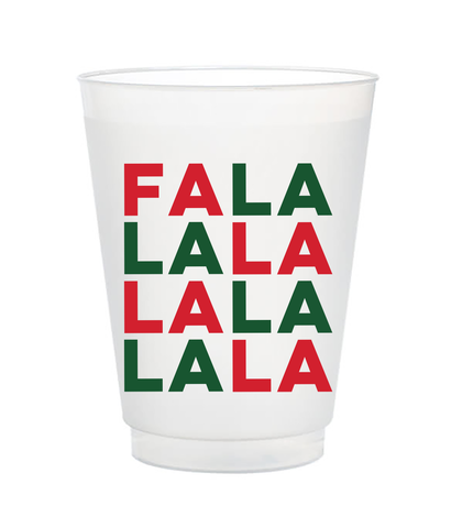 FALALALA Christmas holiday cups