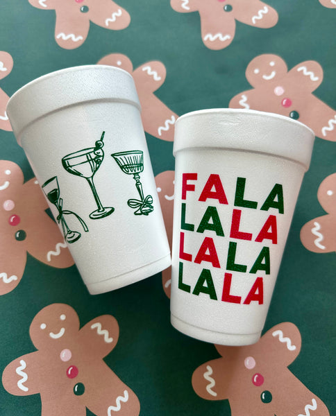 FALALA styrofoam holiday cups