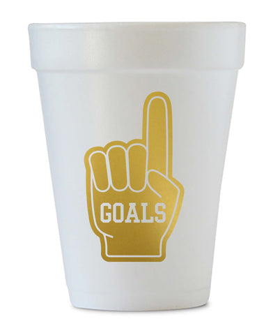 goals tailgate styrofoam cups
