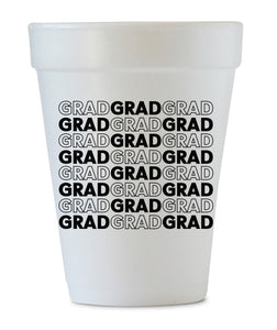 graduation styrofoam cups