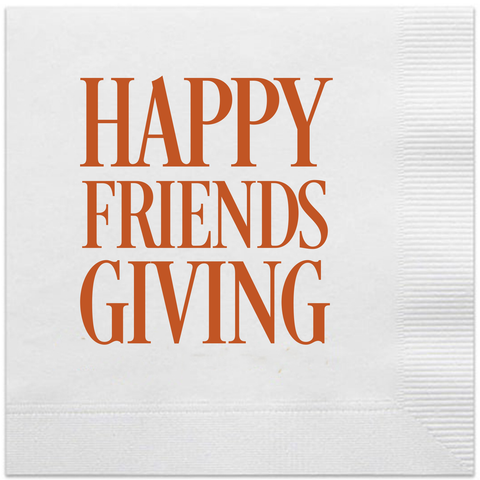 Friendsgiving cocktail napkins