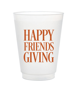 Happy friendsgiving orange cups