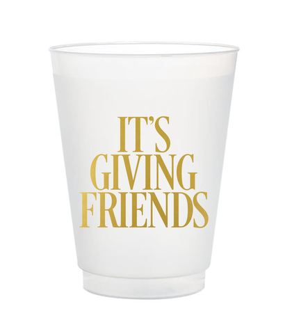 it's giving friends thanksgiving frost flex cups