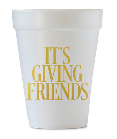it's giving friends thanksgiving cups