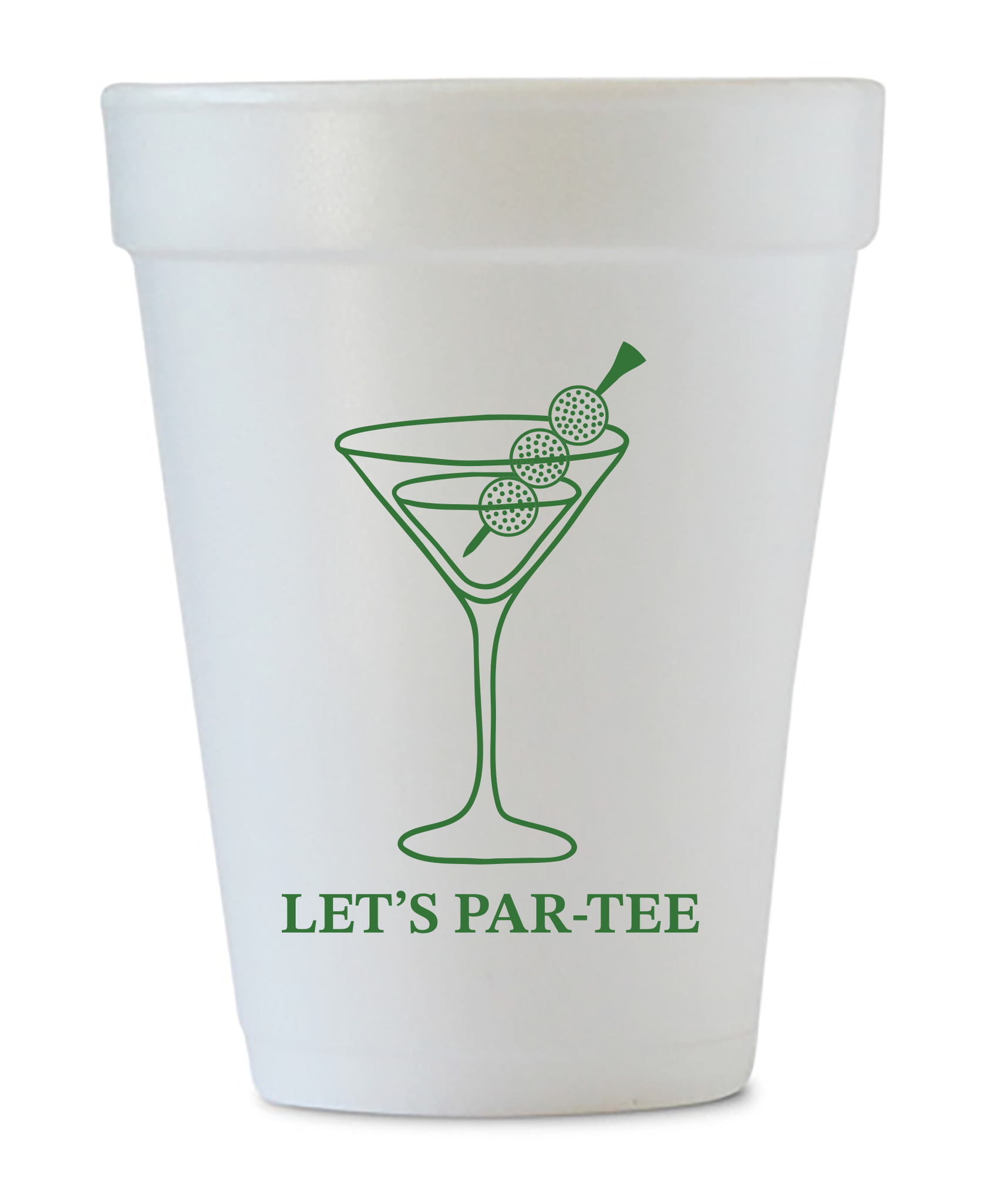 Let's Par-Tee Styrofoam