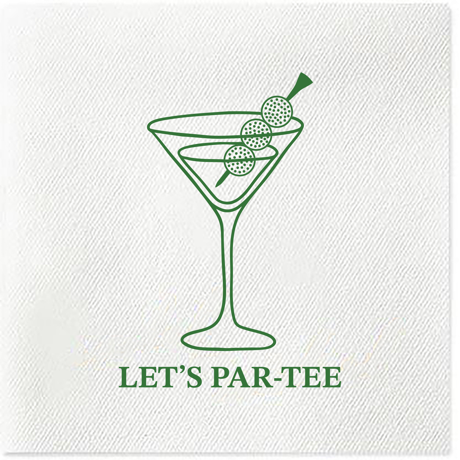 golf matini napkins