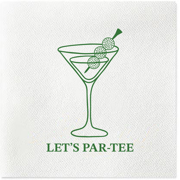 golf matini napkins