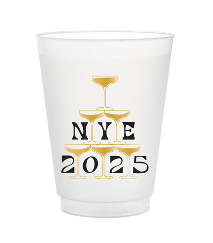 NYE 2025 plastic cups