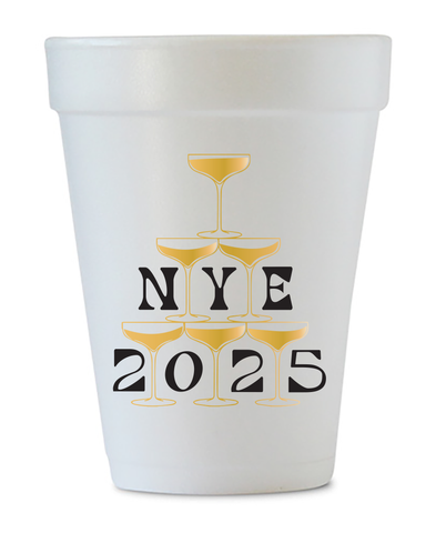 NYE 2025 Styrofoam Cups