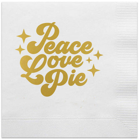 peace love pie thanksgiving napkins