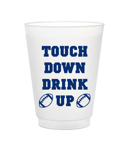 touch down drink up football cups