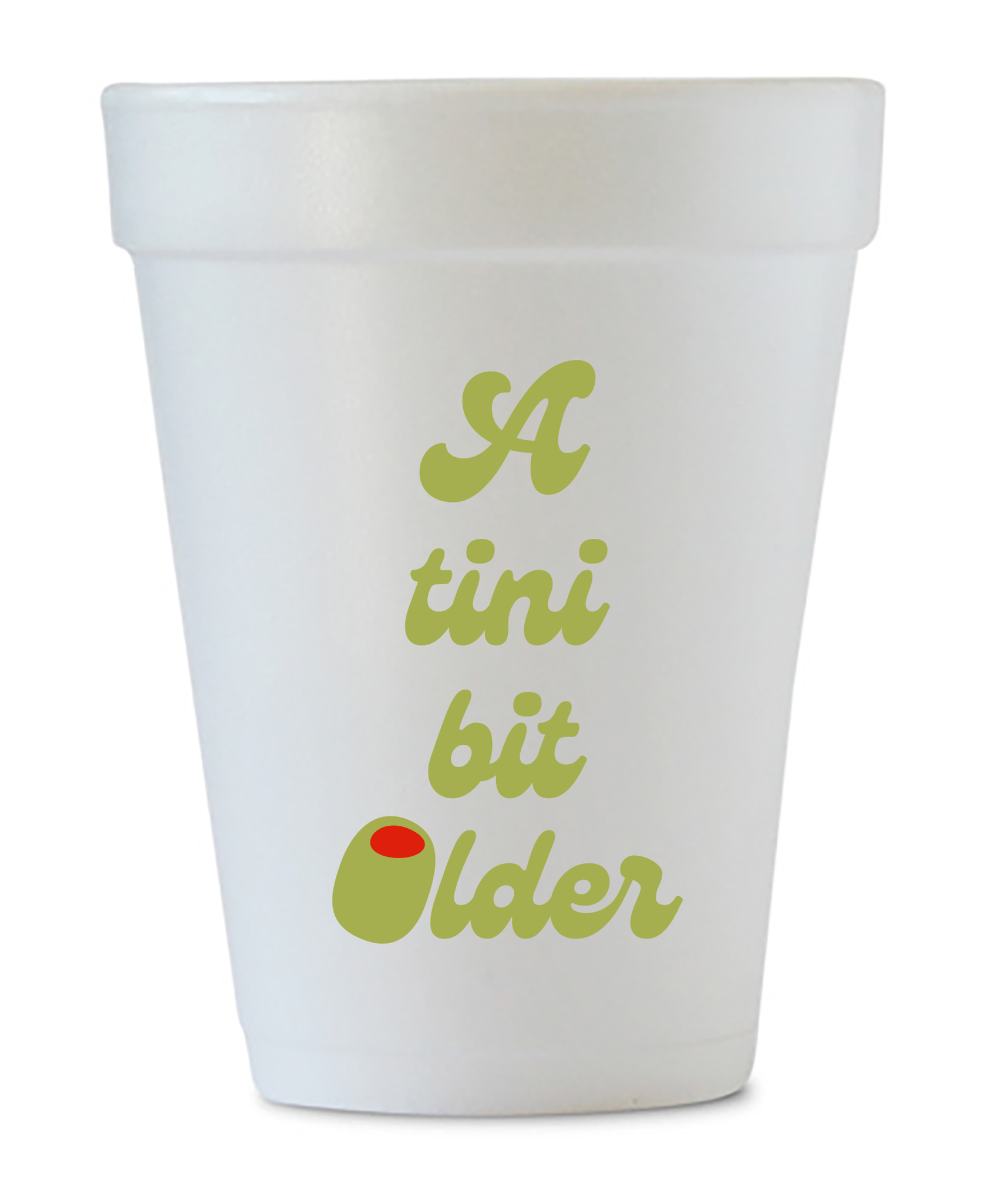 a tini bit older styrofoam cups