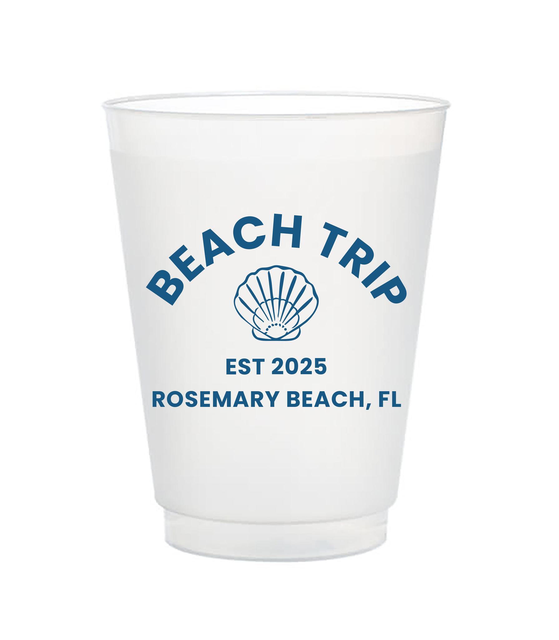 beach trip cups