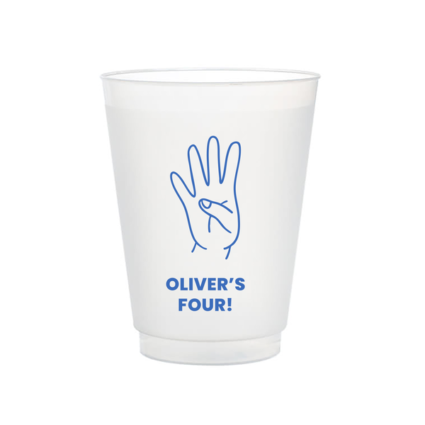 Toddler Birthday Hands Frost Flex Cups