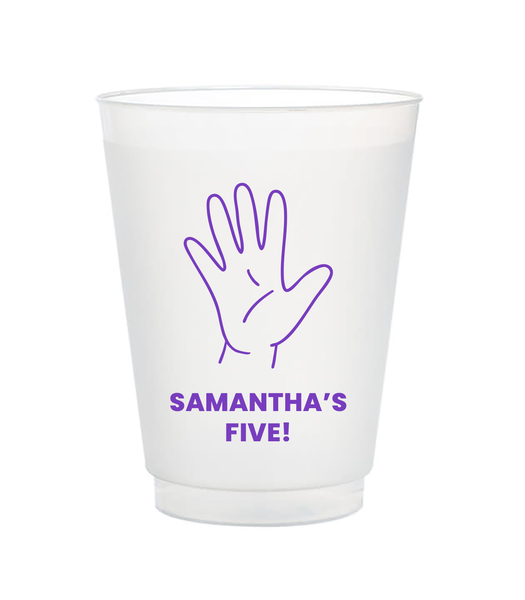 Toddler Birthday Hands Frost Flex Cups