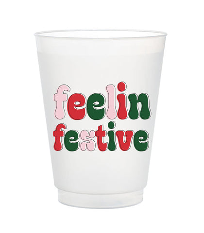 Festive Jingle Juice Reusable Party Cups-set of 4 – Happy By Rachel