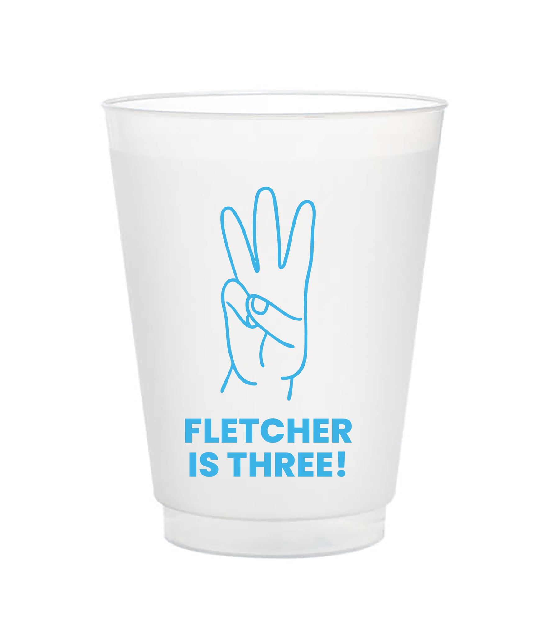 Toddler Birthday Hands Frost Flex Cups
