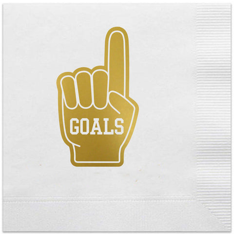 goals tailgate napkins