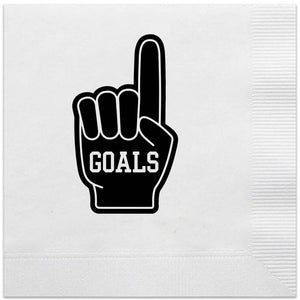 goals tailgate napkins