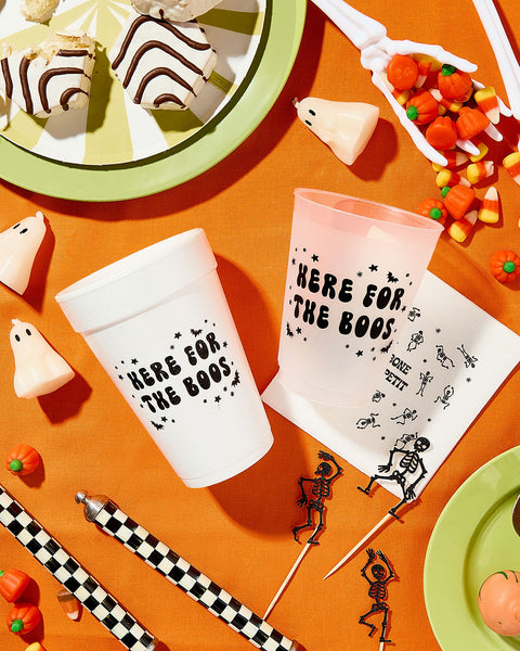halloween cups and napkins here for the boos