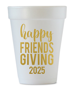 happy friendsgiving 2025 styrofoam cup