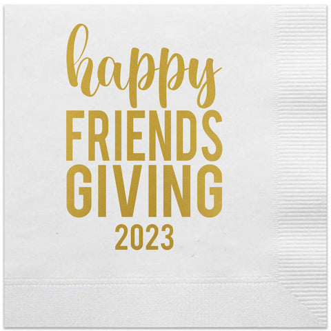 happy friendsgiving 2023 napkins