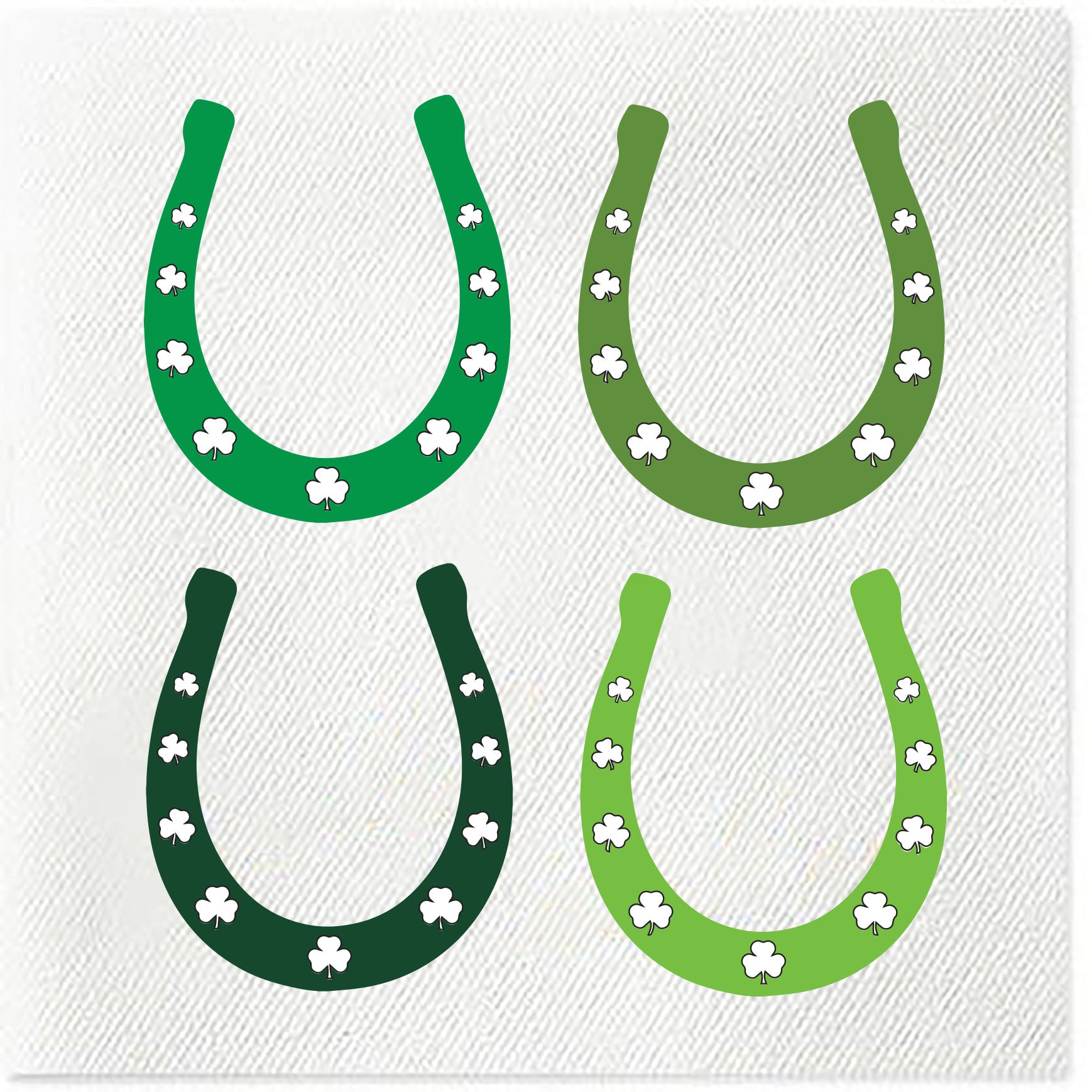 lucky horseshoe napkins