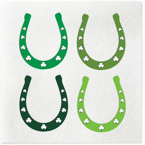lucky horseshoe napkins