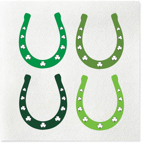 lucky horseshoe napkins