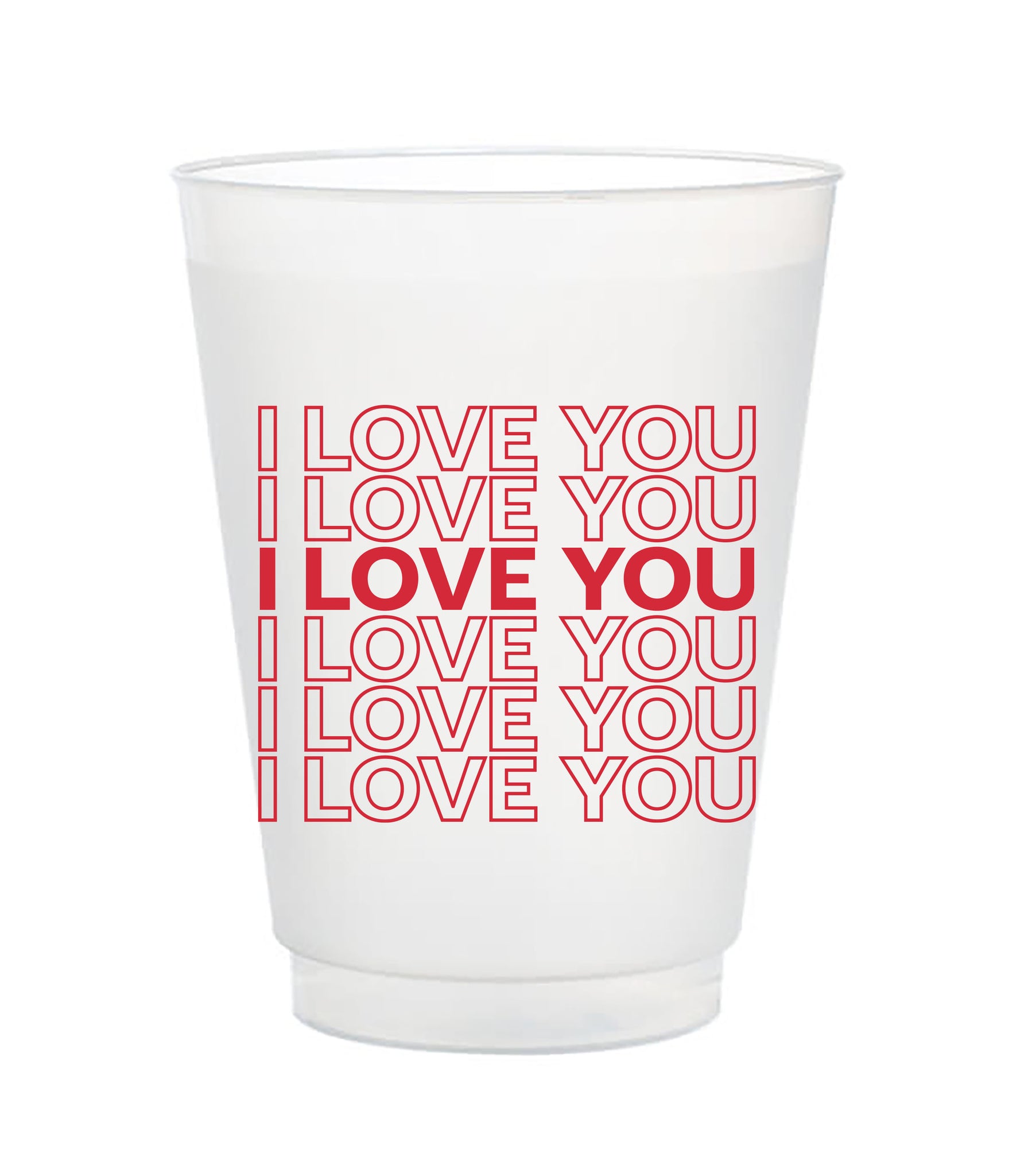 i love you cups