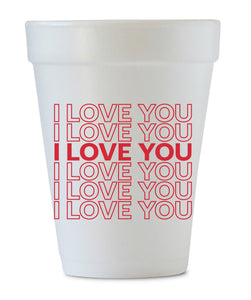 i love you styrofoam