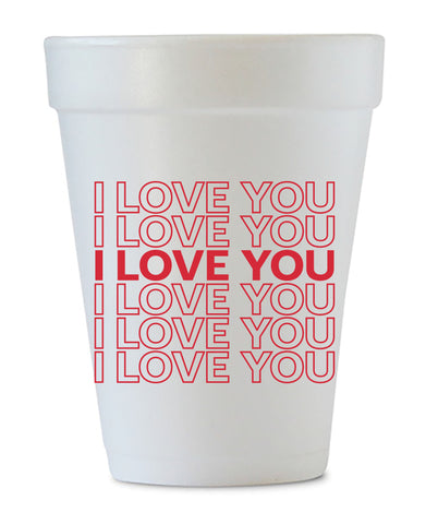 i love you styrofoam