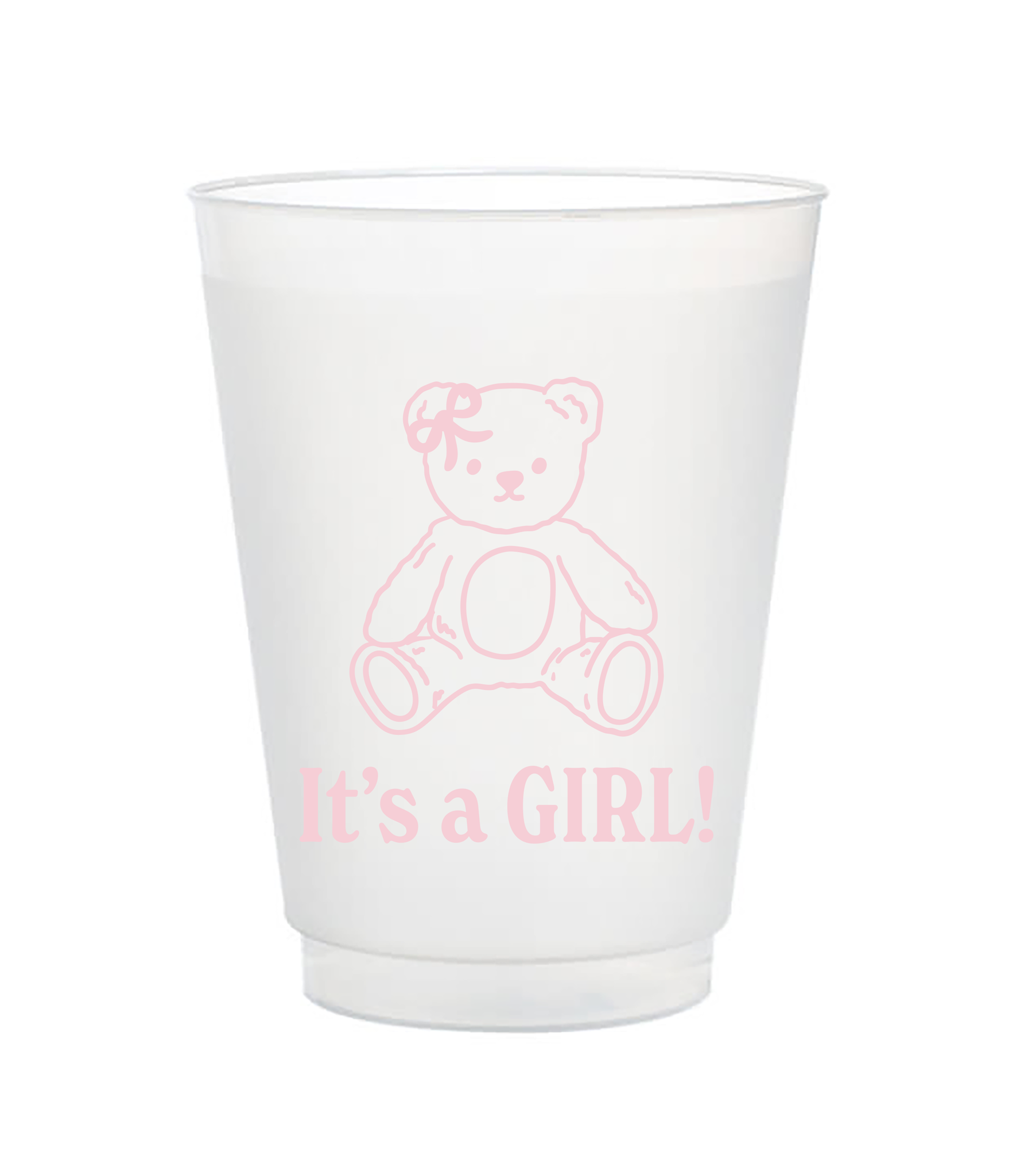 it's a girl cups