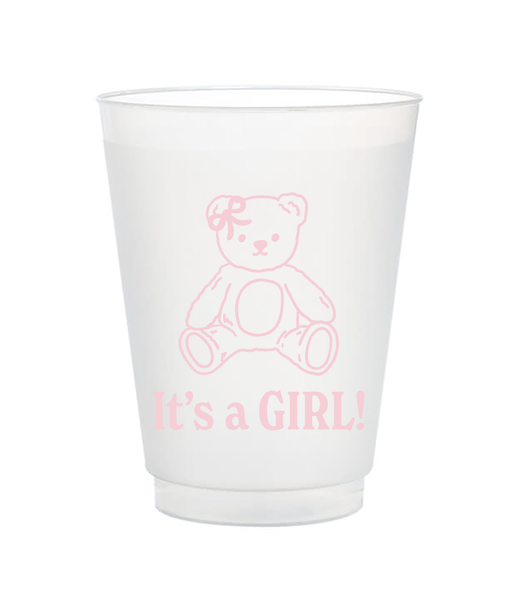 it's a girl cups