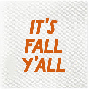 it's fall y'all napkins