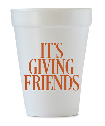 its giving friends thanksgiving cups