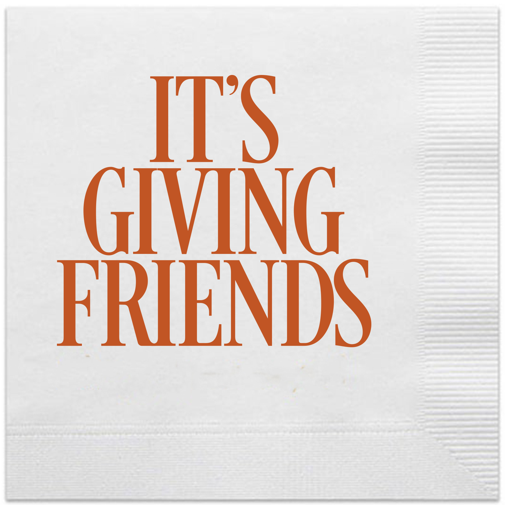 it's giving friends thanksgiving napkins