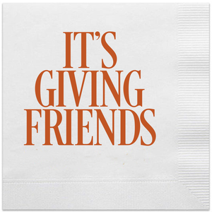 it's giving friends thanksgiving napkins