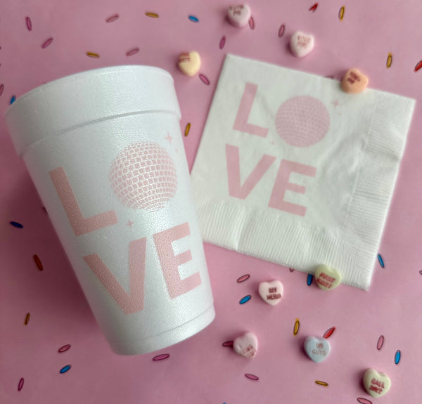 love styrofoam cup