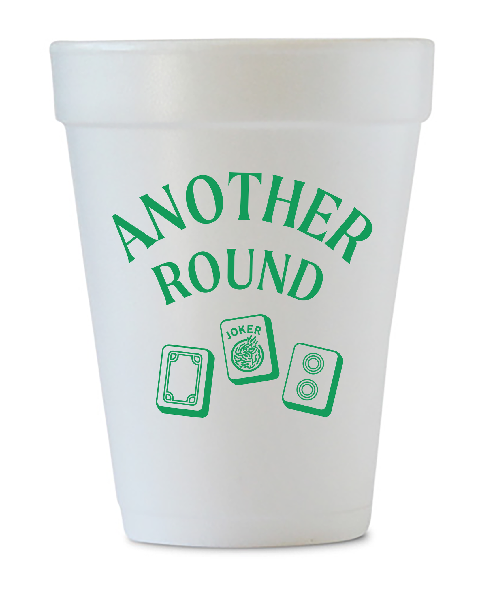 mahjong styrofoam cups