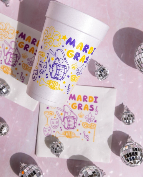 mardi gras cups